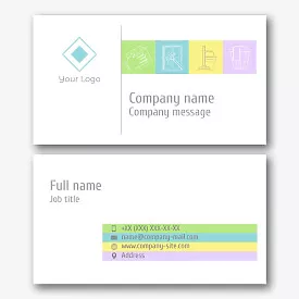 Cleaning company business card template