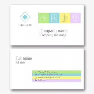 Cleaning company business card template