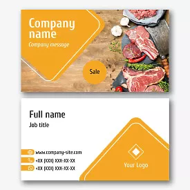 Restaurant business card template