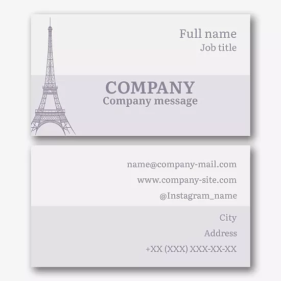 Travel agent business card template