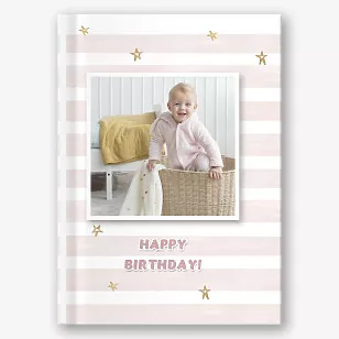 First Year Photobook template