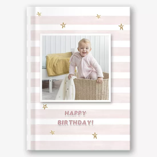 First Year Photobook template