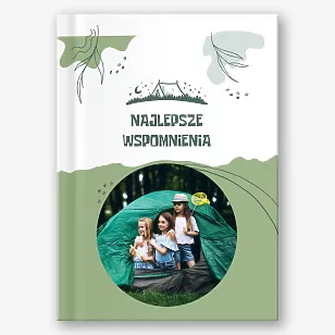 Szablon fotoksiążki wspomnienia z kempingu