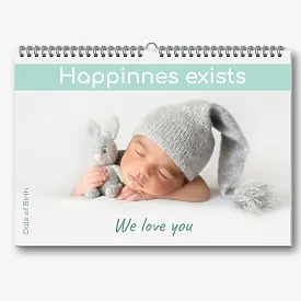 Template for a wall-mounted children's calendar