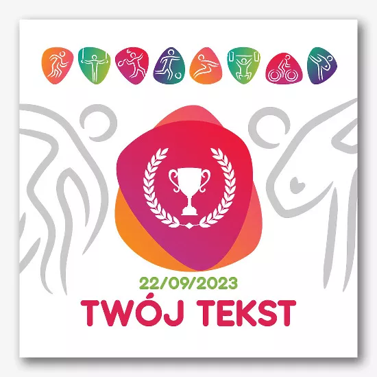 Szablon banera zawodów sportowych