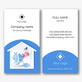 Interior designer business card template