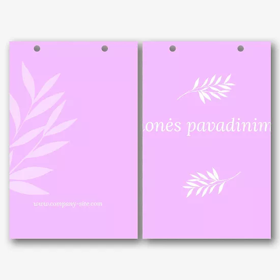 Grožio parduotuvės popierinio maišelio šablonas