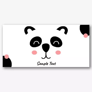 Template with animals for printing on mugs