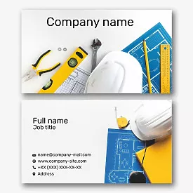 Foreman's business card template