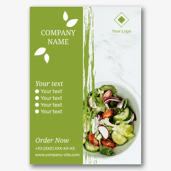 Eco products store poster template