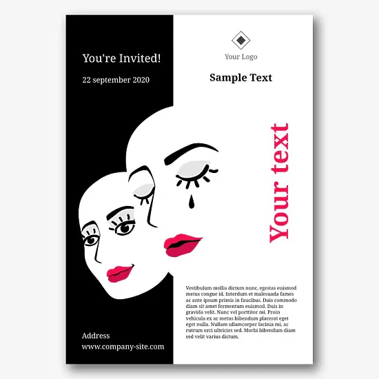 Theatrical poster template