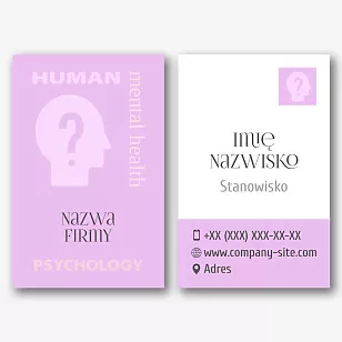 Szablon wizytówki psychologa