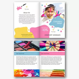 Children's Art Studio booklet template