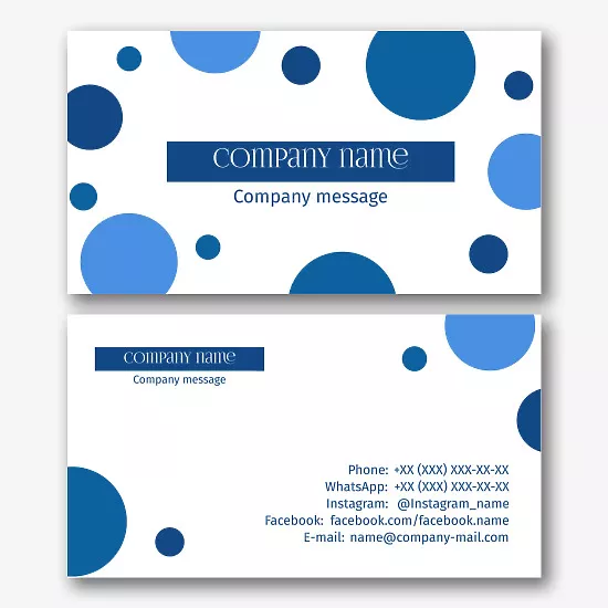 Water supplier Business card template