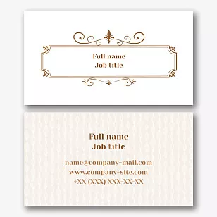 Blacksmith's business card Template
