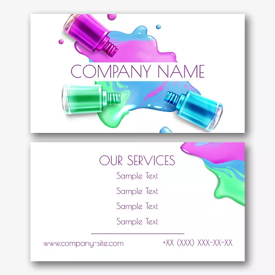 Manicure Studio business card template