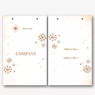 Vintage package template for the New Year