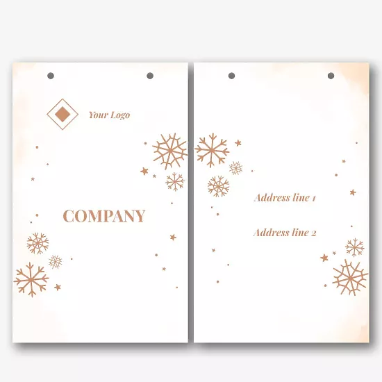 Vintage package template for the New Year