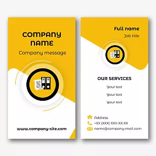Financial Manager business card template