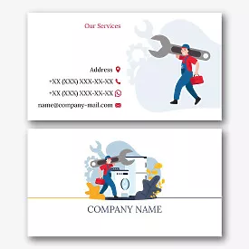 The master's business card template