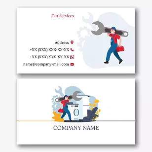The master's business card template