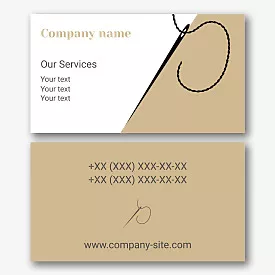 Tailor's business card template
