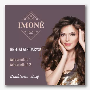 Kirpykla reklama reklama šablonas