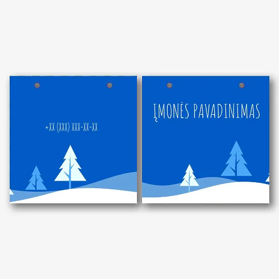 Popieriaus Naujųjų metų Paketo šablonas