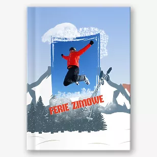 Szablon fotoksiążki z wakacji zimowych