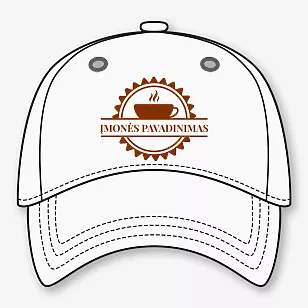 Beisbolo kepuraitės raštas su spauda