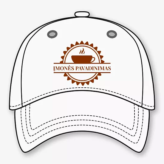 Beisbolo kepuraitės raštas su spauda