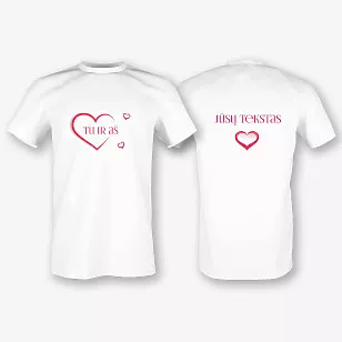 Marškinėlių šablonas su spauda mėgėjams