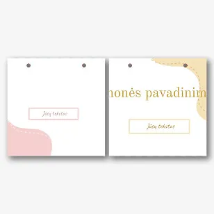 Abstraktus ekologinio Paketo šablonas