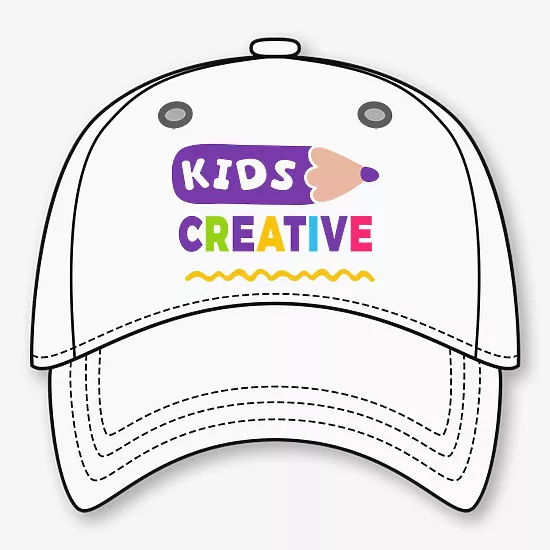 Beisbolo kepuraitės raštas su spauda