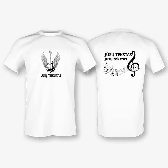 Muzikanto marškinėlių Šablonas