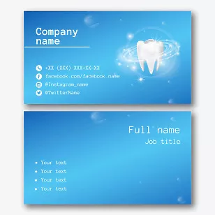 Dental Clinic business card template