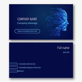 IT specialist business card template