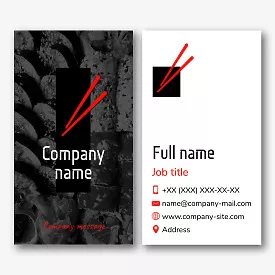 Sushi business card template