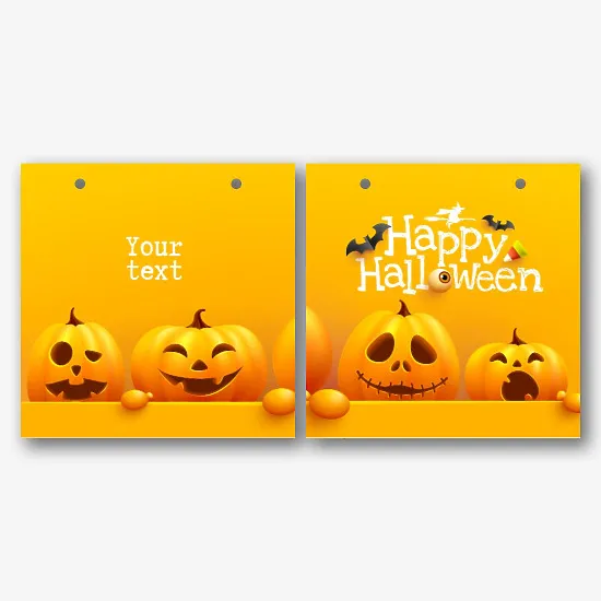 Paper bag template for Halloween