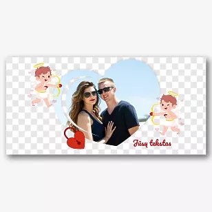 Valentino dienos puodelio Šablonas