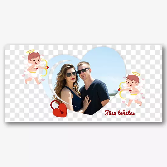 Valentino dienos puodelio Šablonas