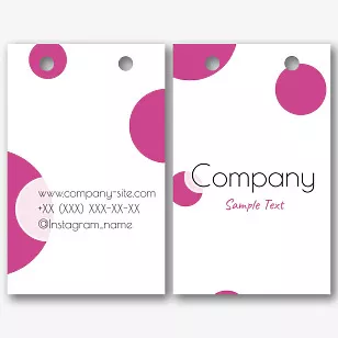 Template of a branded abstract package