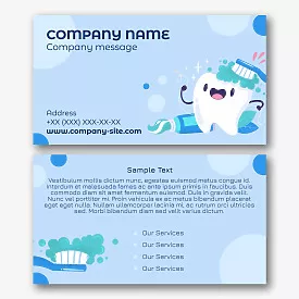 Dentist business card template