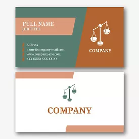 Lawyer's business card template 