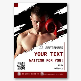 Boxing Event Poster Template