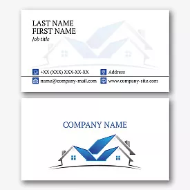 Architect's business card template