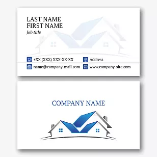 Architect's business card template