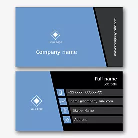 Universal business card template