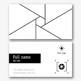 Photographer's business card template