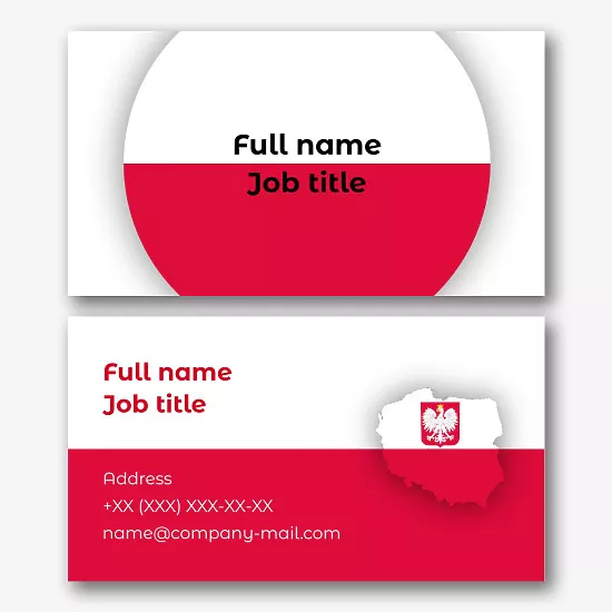 Polish Language Tutor business Card template